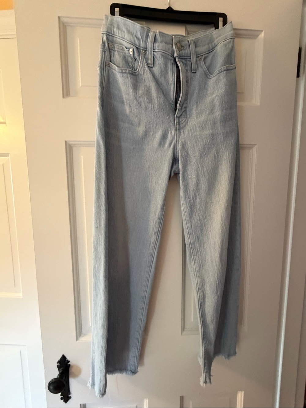 Madewell Light Blue High-Rise Straight Jeans